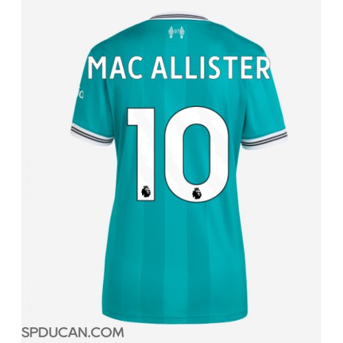 Zenski Nogometni Dres Liverpool Alexis Mac Allister #10 Rezervni 2025-26 Kratak Rukav